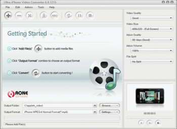 Ultra iPhone Video Converter screenshot