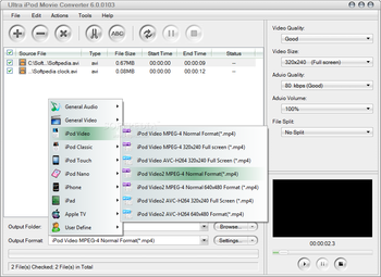 Ultra iPod Movie Converter screenshot 2
