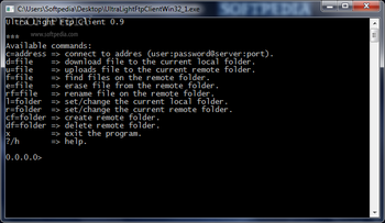 Ultra Light FTP Client screenshot