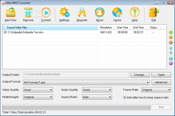 Ultra MKV Converter screenshot