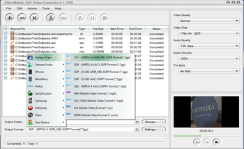 Ultra Mobile 3GP Video Converter screenshot 2