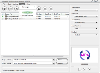 Ultra MP4 Video Converter screenshot 4