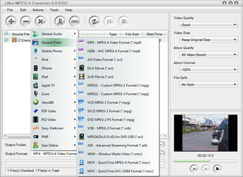 Ultra MPEG-4 Converter screenshot 2