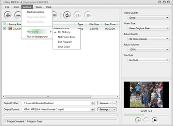 Ultra MPEG-4 Converter screenshot 5