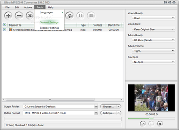 Ultra MPEG-4 Converter screenshot 6