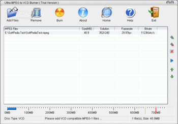 Ultra MPEG to DVD Burner screenshot 2