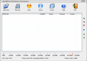 Ultra MPEG to DVD Burner screenshot 3