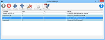 Ultra PDF Merger screenshot