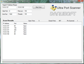 Ultra Port Scanner screenshot