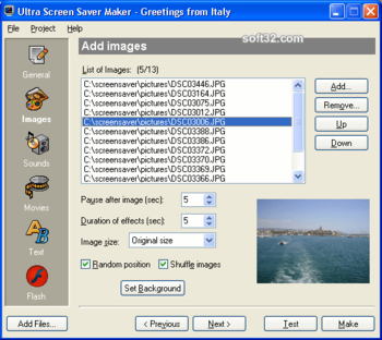 Ultra Screen Saver Maker screenshot 3