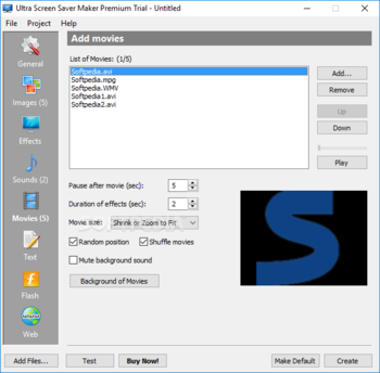 Ultra Screen Saver Maker screenshot 5