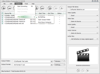 Ultra Video Converter screenshot 5