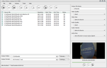 Ultra Video Joiner screenshot