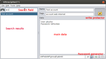 Ultracipher screenshot