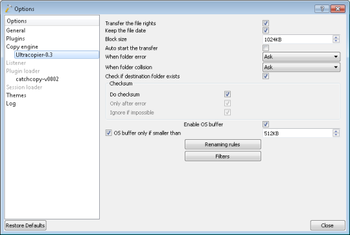 Ultracopier Ultimate Free screenshot