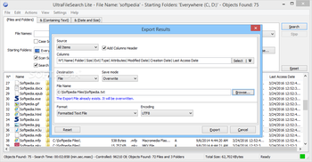 UltraFileSearch Lite Portable screenshot 4