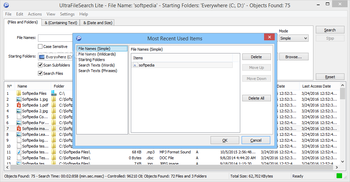 UltraFileSearch Lite Portable screenshot 8