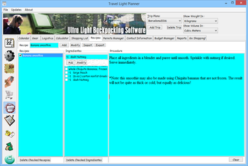 Ultralight Backpacking Software screenshot 6