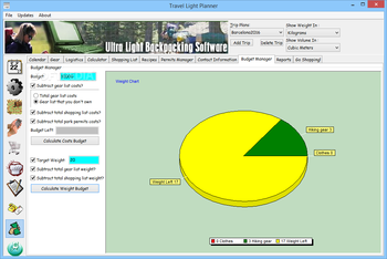 Ultralight Backpacking Software screenshot 9