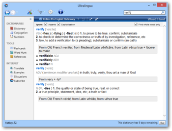 Ultralingua Collins Pro English Dictionary screenshot 6