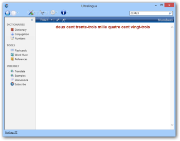 Ultralingua French Dictionary and Thesaurus screenshot 2