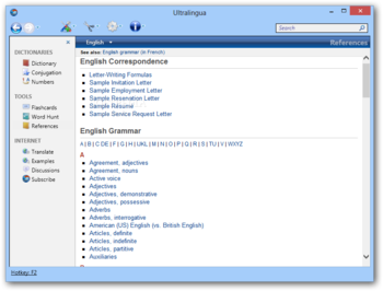 Ultralingua French-English Medical Dictionary screenshot 7