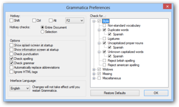 Ultralingua Grammatica Spanish screenshot 4
