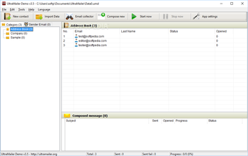 UltraMailer screenshot