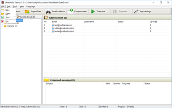 UltraMailer screenshot 2