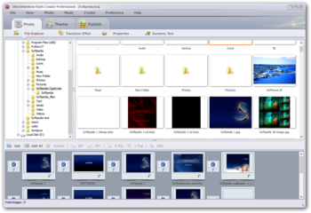 UltraSlideshow Flash Creator Professional screenshot