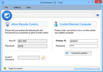 UltraViewer screenshot