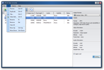 UM AVI Video Converter screenshot 2