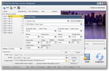 UM DVD to HD Video Converter screenshot 2