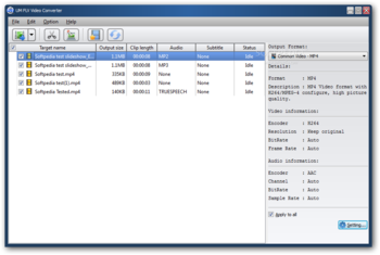 UM FLV Video Converter screenshot