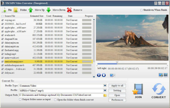 UM MP4 Video Converter screenshot