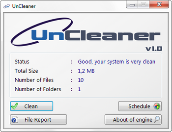 UnCleaner screenshot