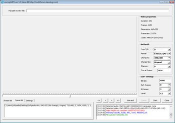 uncropMKV screenshot 2