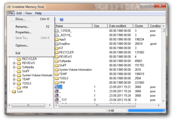 Undelete Memory Stick screenshot 2