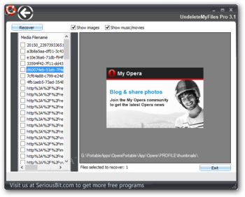 UndeleteMyFiles screenshot 4