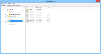 UndeleteWizard screenshot