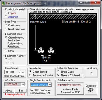 Underground Cable Ampacity screenshot