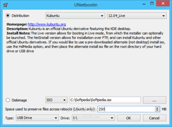 UNetbootin screenshot