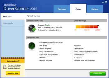 Uniblue DriverScanner screenshot 2
