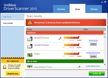 Uniblue DriverScanner screenshot 3