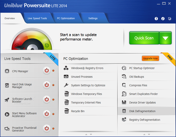 Uniblue PowerSuite screenshot