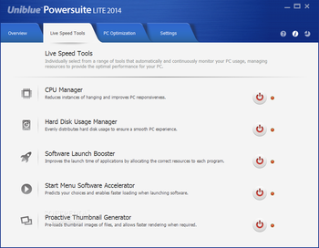 Uniblue PowerSuite screenshot 2