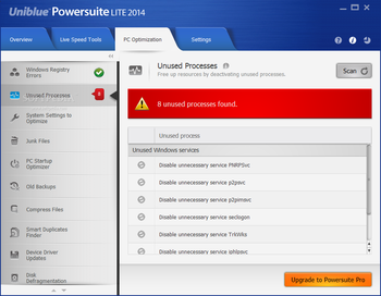 Uniblue PowerSuite screenshot 3
