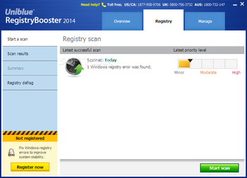 Uniblue Registry Booster screenshot 2