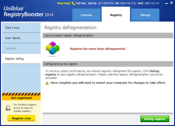Uniblue Registry Booster screenshot 4