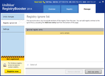 Uniblue Registry Booster screenshot 6